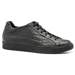 Avvenice - Crocodile Sneakers - Black - Handmade in Italy - Exclusive Luxury Collection - Avvenice