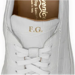 Avvenice - Crocodile Sneakers - White - Handmade in Italy - Exclusive Luxury Collection - Avvenice