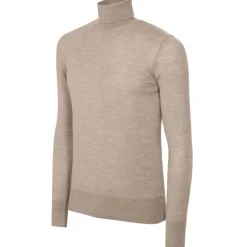 Avvenice - Finis - Man Loro Piana Extrafine Cashmere Turtleneck Sweater - Tundra - Knitwear - Luxury Exclusive Collection - Avvenice