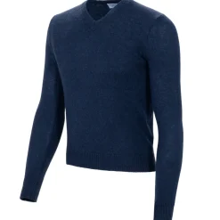 Avvenice - Finis - Man Loro Piana Extrafine Cashmere V-Neck Sweater - Blue - Knitwear - Luxury Exclusive Collection - Avvenice