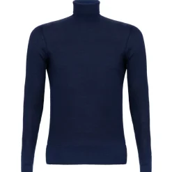 Avvenice - Finis - Man Loro Piana Extrafine Cashmere Turtleneck Sweater - Blue - Knitwear - Luxury Exclusive Collection - Avvenice