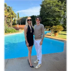 Avvenice - Finis - Man Loro Piana Extrafine Cashmere V-Neck Sweater - Tundra - Knitwear - Luxury Exclusive Collection - Avvenice