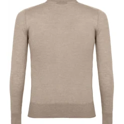 Avvenice - Finis - Man Loro Piana Extrafine Cashmere Crew Neck Sweater - Tundra - Knitwear - Luxury Exclusive Collection - Avvenice