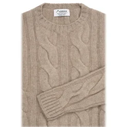 Avvenice - Heaven - Man Loro Piana Cashmere Sweater - Tundra - Knitwear - Luxury Exclusive Collection - Avvenice
