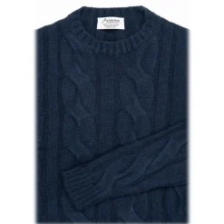 Avvenice - Heaven - Man Loro Piana Cashmere Sweater - Blue - Knitwear - Luxury Exclusive Collection - Avvenice
