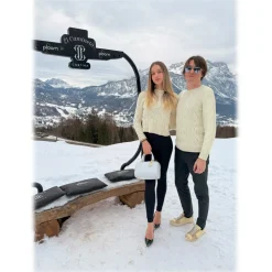 Avvenice - Heaven - Woman Loro Piana Cashmere Sweater - White - Knitwear - Luxury Exclusive Collection - Avvenice