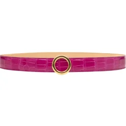 Avvenice - Iris - Crocodile Belt - Pearly Fuchsia - Handmade in Italy - Exclusive Luxury Collection - Avvenice
