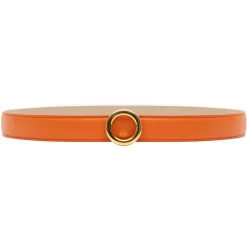 Avvenice - Iris - Premium Leather Belt - Orange - Handmade in Italy - Exclusive Luxury Collection - Avvenice