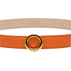 Avvenice - Iris - Premium Leather Belt - Orange - Handmade in Italy - Exclusive Luxury Collection - Avvenice