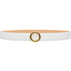 Avvenice - Iris - Premium Leather Belt - White - Handmade in Italy - Exclusive Luxury Collection - Avvenice