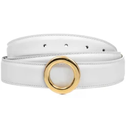 Avvenice - Iris - Premium Leather Belt - White - Handmade in Italy - Exclusive Luxury Collection - Avvenice