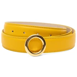 Avvenice - Iris - Premium Leather Belt - Yellow - Handmade in Italy - Exclusive Luxury Collection - Avvenice