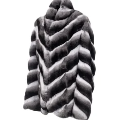 Avvenice - Juliette - Chinchilla Jacket - Black & White - Furs - Coats - Luxury Exclusive Collection - Avvenice