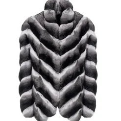 Avvenice - Juliette - Chinchilla Jacket - Black & White - Furs - Coats - Luxury Exclusive Collection - Avvenice