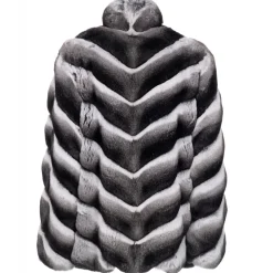 Avvenice - Juliette - Chinchilla Jacket - Black & White - Furs - Coats - Luxury Exclusive Collection - Avvenice