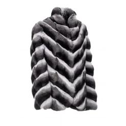 Avvenice - Juliette - Chinchilla Jacket - Black & White - Furs - Coats - Luxury Exclusive Collection - Avvenice