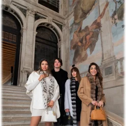 Avvenice - Leila - Cashmere and Canadian Lynx Cape - Loro Piana Cashmere - Furs - Coats - Luxury Exclusive Collection - Avvenice