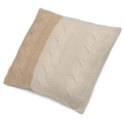 Avvenice - Loro Piana Cashmere Braided Cushion - Cream Beige - Home - Luxury Exclusive Collection - Avvenice
