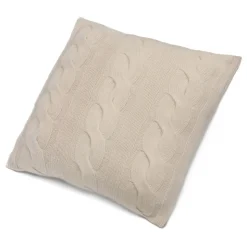 Avvenice - Loro Piana Cashmere Braided Cushion - Cream - Home - Luxury Exclusive Collection - Avvenice