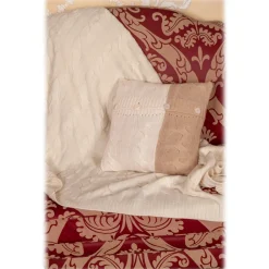 Avvenice - Loro Piana Cashmere Braided Cushion - Cream - Home - Luxury Exclusive Collection - Avvenice