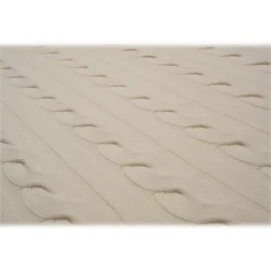 Avvenice - Loro Piana Cashmere Braided Blanket - Cream - Home - Luxury Exclusive Collection - Avvenice