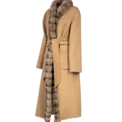 Avvenice - Margot - Cashmere and Sable Coat - Loro Piana Cashmere - Furs - Coats - Luxury Exclusive Collection - Avvenice