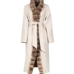 Avvenice - Margot - Cashmere and Sable Coat - Loro Piana Cashmere - Furs - Coats - Luxury Exclusive Collection - Avvenice