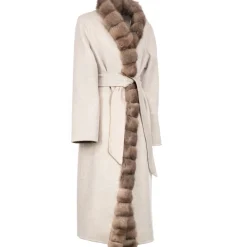 Avvenice - Margot - Cashmere and Sable Coat - Loro Piana Cashmere - Furs - Coats - Luxury Exclusive Collection - Avvenice