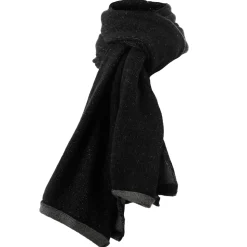 Avvenice - Precious Cashmere Scarf - Double Face - Bicolor - Black Anthracite - Handmade in Italy - Exclusive Luxury Collection - Avvenice