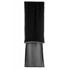 Avvenice - Precious Cashmere Scarf - Double Face - Bicolor - Black Grey - Handmade in Italy - Exclusive Luxury Collection - Avvenice