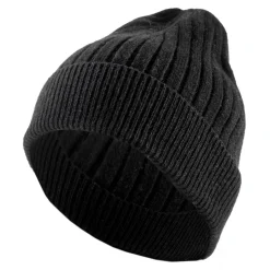 Avvenice - Precious Cashmere Ribbed Cap - Black - Handmade in Italy - Exclusive Luxury Collection - Avvenice