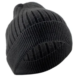 Avvenice - Precious Cashmere Ribbed Cap - Black - Handmade in Italy - Exclusive Luxury Collection - Avvenice