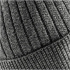 Avvenice - Precious Cashmere Ribbed Cap - Grey - Handmade in Italy - Exclusive Luxury Collection - Avvenice