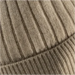 Avvenice - Precious Cashmere Ribbed Cap - Beige - Handmade in Italy - Exclusive Luxury Collection - Avvenice