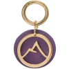 Avvenice - Premium Leather Pendant - Purple - Keychain - Handmade in Italy - Exclusive Luxury Collection - Avvenice