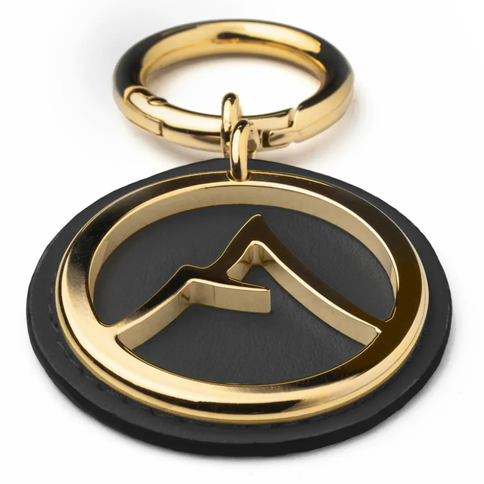 Avvenice - Premium Leather Pendant - Black - Keychain - Handmade in Italy - Exclusive Luxury Collection - Avvenice