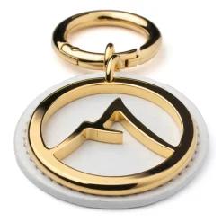 Avvenice - Premium Leather Pendant - White - Keychain - Handmade in Italy - Exclusive Luxury Collection - Avvenice