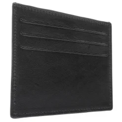 Avvenice - Premium Leather Credit Card Holder - Black Fuchsia - Handmade in Italy - Exclusive Luxury Collection - Avvenice