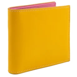 Avvenice - Premium Leather Wallet - Yellow Fuchsia - Handmade in Italy - Exclusive Luxury Collection - Avvenice