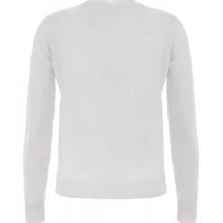 Avvenice - Theria - Woman Loro Piana Cashmere Crew Neck Sweater - White - Knitwear - Luxury Exclusive Collection - Avvenice