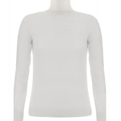Avvenice - Theria - Woman Loro Piana Cashmere Turtleneck Neck Sweater - White - Knitwear - Luxury Exclusive Collection - Avvenice