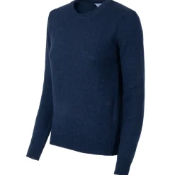 Avvenice - Theria - Woman Loro Piana Cashmere Crew Neck Sweater - Blue - Knitwear - Luxury Exclusive Collection - Avvenice