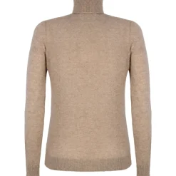 Avvenice - Theria - Woman Loro Piana Cashmere Turtleneck Sweater - Tundra - Knitwear - Luxury Exclusive Collection - Avvenice