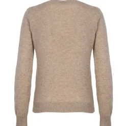 Avvenice - Theria - Woman Loro Piana Cashmere V-Neck Sweater - Tundra - Knitwear - Luxury Exclusive Collection - Avvenice