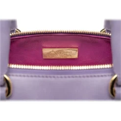 Avvenice - Thesaura - Premium Leather Bag - Lilac - Handmade in Italy - Exclusive Luxury Collection - Avvenice