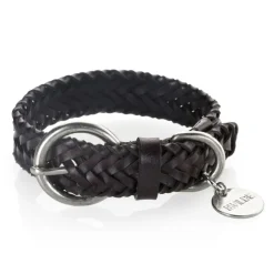 B Wilde Collection - Figaro Collar - Dark Chocolate - Figaro Collection - Leather Collar - High Quality Luxury - Avvenice