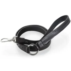 B Wilde Collection - Set Cabo - Collar & Leash - Black - Cabo Collection - Leather Collar - High Quality Luxury - Avvenice
