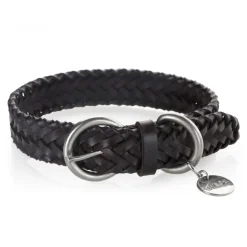 B Wilde Collection - Set Figaro - Dark Chocolate - Collar & Leash - Figaro Collection - Leather Collar - High Quality Luxury - Avvenice