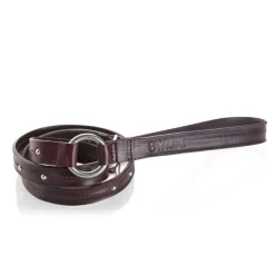 B Wilde Collection - Set Milo - Bordeaux - Collar & Leash - Milo Collection - Leather Collar - High Quality Luxury - Avvenice