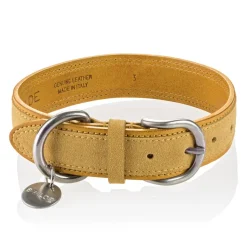 B Wilde Collection - Tango Collar - Tuscany Yellow - Tango Collection - Leather Collar - High Quality Luxury - Avvenice